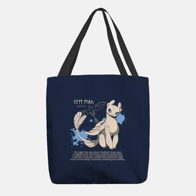 Light Fury Love-None-Basic Tote-Bag-yumie