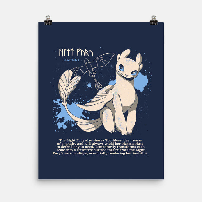 Light Fury Love-None-Matte-Poster-yumie