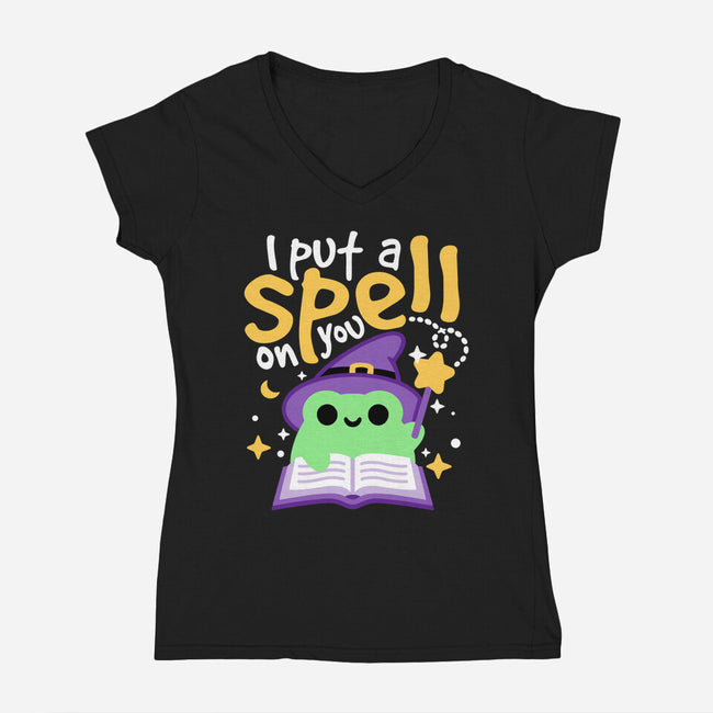 I Put A Spell On You-Womens-V-Neck-Tee-NemiMakeit