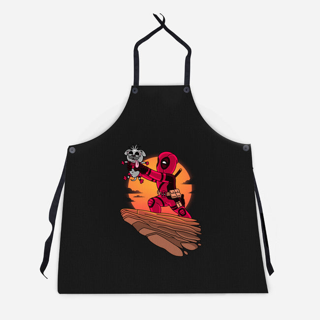 The Dog King-Unisex-Kitchen-Apron-patrickgp