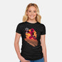 The Dog King-Womens-Fitted-Tee-patrickgp