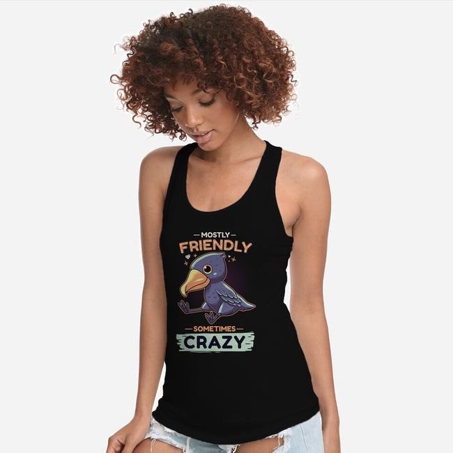 Sometimes Crazy-Womens-Racerback-Tank-Geekydog