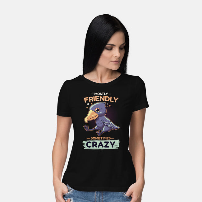 Sometimes Crazy-Womens-Basic-Tee-Geekydog