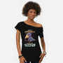 Sometimes Crazy-Womens-Off Shoulder-Tee-Geekydog