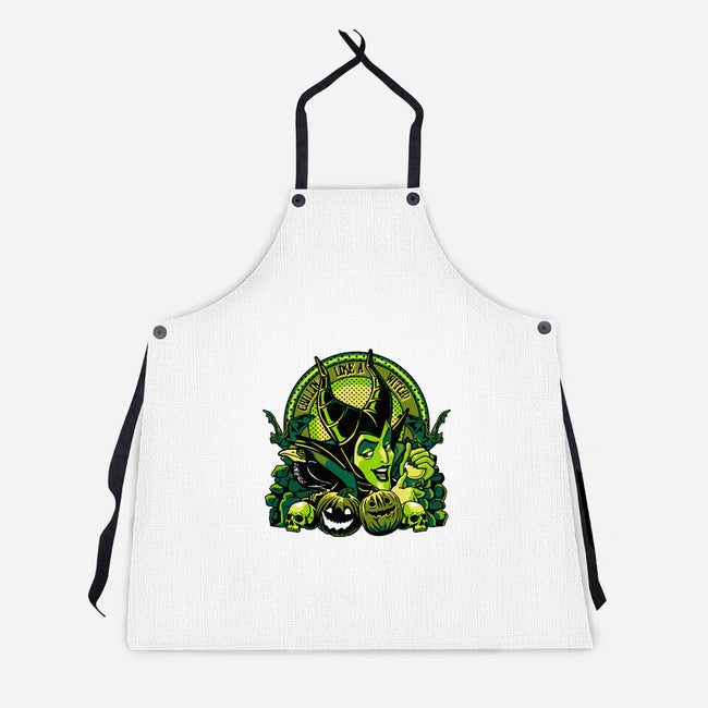 Chillin Like A Witch-Unisex-Kitchen-Apron-panicking_bat