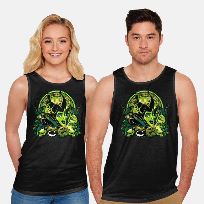 Chillin Like A Witch-Unisex-Basic-Tank-panicking_bat