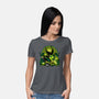 Chillin Like A Witch-Womens-Basic-Tee-panicking_bat