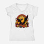 Blah Blah Blah-Womens-V-Neck-Tee-panicking_bat