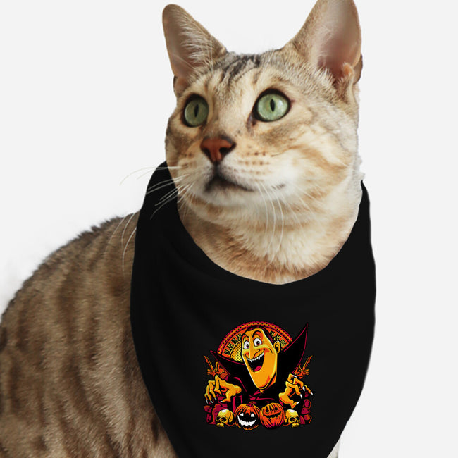 Blah Blah Blah-Cat-Bandana-Pet Collar-panicking_bat