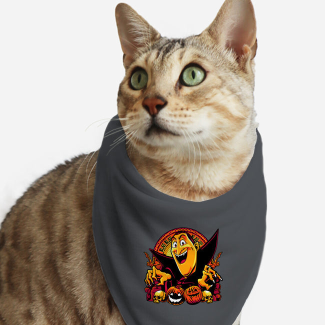 Blah Blah Blah-Cat-Bandana-Pet Collar-panicking_bat