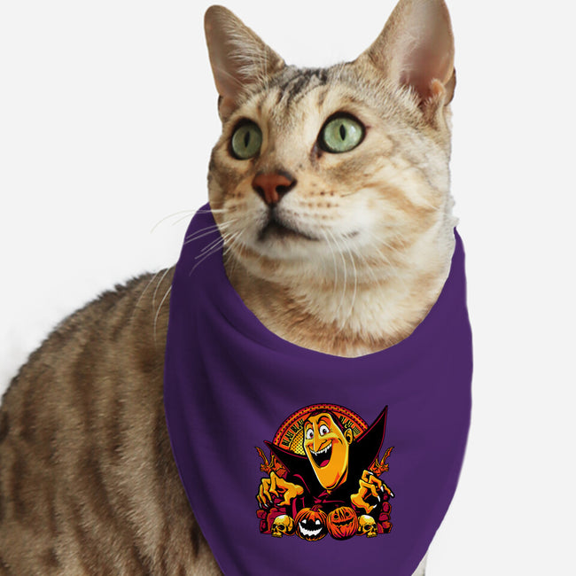 Blah Blah Blah-Cat-Bandana-Pet Collar-panicking_bat