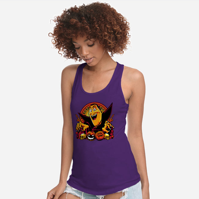 Blah Blah Blah-Womens-Racerback-Tank-panicking_bat