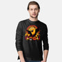 Blah Blah Blah-Mens-Long Sleeved-Tee-panicking_bat