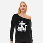 Magic Cat-Womens-Off Shoulder-Sweatshirt-yumie