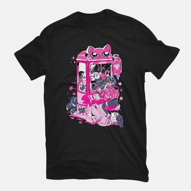 Cat Game-Womens-Fitted-Tee-yumie