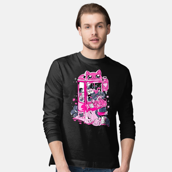 Cat Game-Mens-Long Sleeved-Tee-yumie