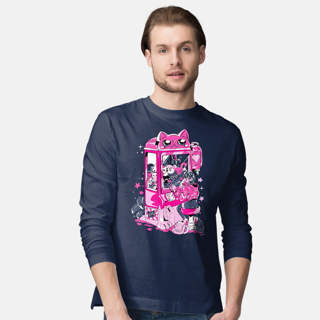 Cat Game-Mens-Long Sleeved-Tee-yumie