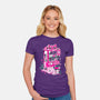 Cat Game-Womens-Fitted-Tee-yumie