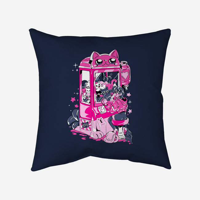 Cat Game-None-Removable Cover-Throw Pillow-yumie