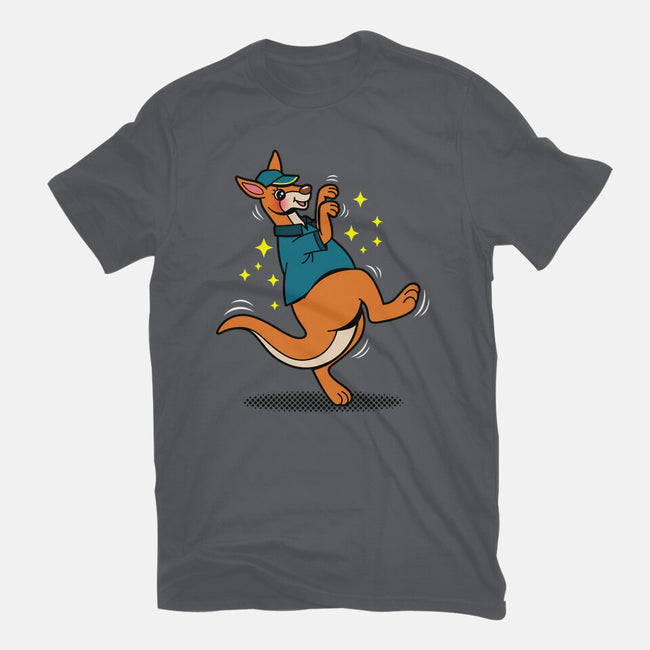 Breakdancing Kangaroo-Mens-Basic-Tee-Boggs Nicolas