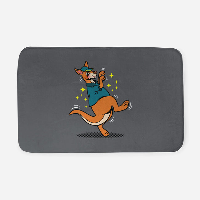 Breakdancing Kangaroo-None-Memory Foam-Bath Mat-Boggs Nicolas