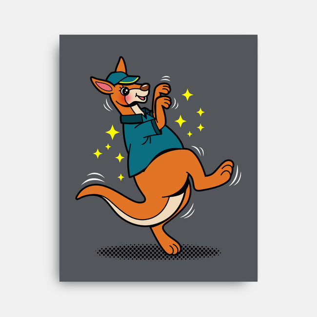 Breakdancing Kangaroo-None-Stretched-Canvas-Boggs Nicolas