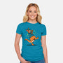 Breakdancing Kangaroo-Womens-Fitted-Tee-Boggs Nicolas