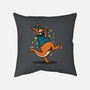 Breakdancing Kangaroo-None-Removable Cover-Throw Pillow-Boggs Nicolas