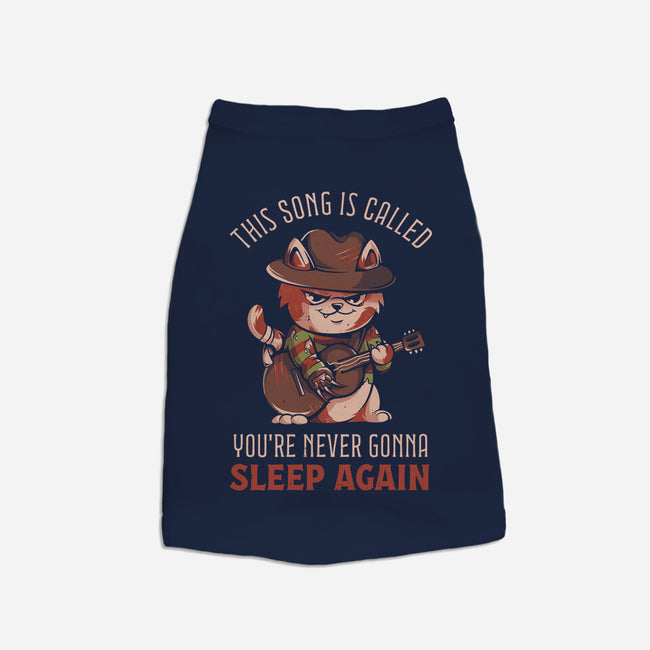 Never Sleep Again Song-Cat-Basic-Pet Tank-eduely