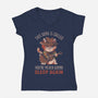 Never Sleep Again Song-Womens-V-Neck-Tee-eduely