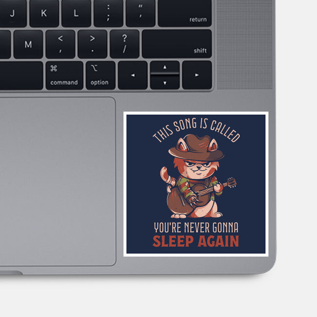 Never Sleep Again Song-None-Glossy-Sticker-eduely