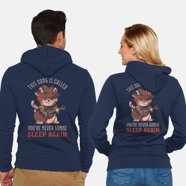 Never Sleep Again Song-Unisex-Zip-Up-Sweatshirt-eduely