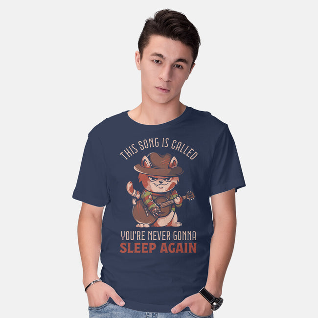 Never Sleep Again Song-Mens-Basic-Tee-eduely