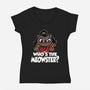 The Meowster-Womens-V-Neck-Tee-zascanauta