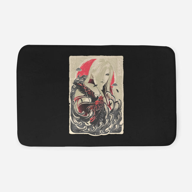 Great Wave Sephiroth-None-Memory Foam-Bath Mat-hypertwenty