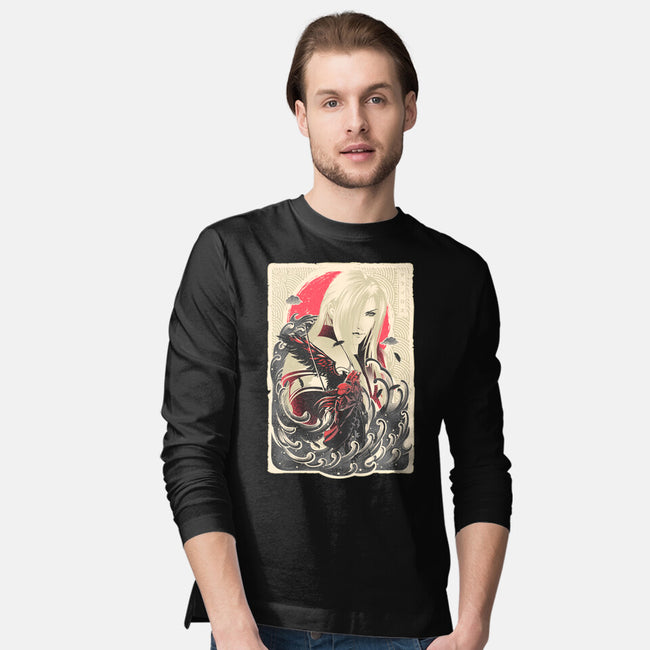 Great Wave Sephiroth-Mens-Long Sleeved-Tee-hypertwenty