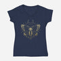 Deaths Head Moth-Womens-V-Neck-Tee-xMorfina