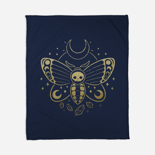 Deaths Head Moth-None-Fleece-Blanket-xMorfina