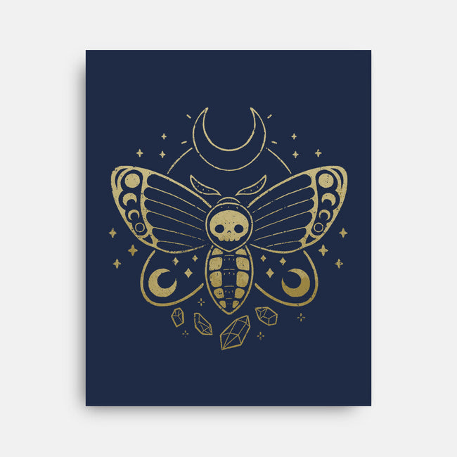 Deaths Head Moth-None-Stretched-Canvas-xMorfina