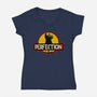 Perfection Park-Womens-V-Neck-Tee-Melonseta