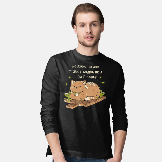 Loaf Cat-Mens-Long Sleeved-Tee-yumie