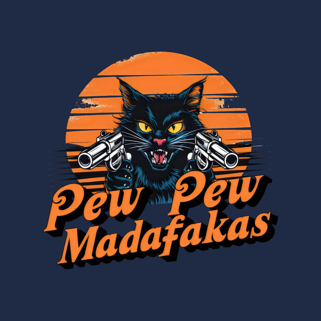 Pew Pew Cat-Womens-Fitted-Tee-Cool Designs