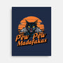 Pew Pew Cat-None-Stretched-Canvas-Cool Designs