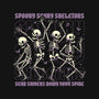 Spooky Skeletons Dance-None-Removable Cover-Throw Pillow-Studio Mootant