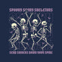 Spooky Skeletons Dance-None-Stretched-Canvas-Studio Mootant