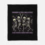 Spooky Skeletons Dance-None-Fleece-Blanket-Studio Mootant