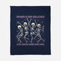 Spooky Skeletons Dance-None-Fleece-Blanket-Studio Mootant