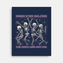 Spooky Skeletons Dance-None-Stretched-Canvas-Studio Mootant