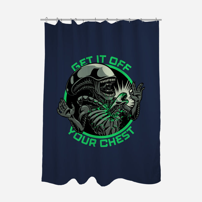 Alien Chest Therapy-None-Polyester-Shower Curtain-Studio Mootant