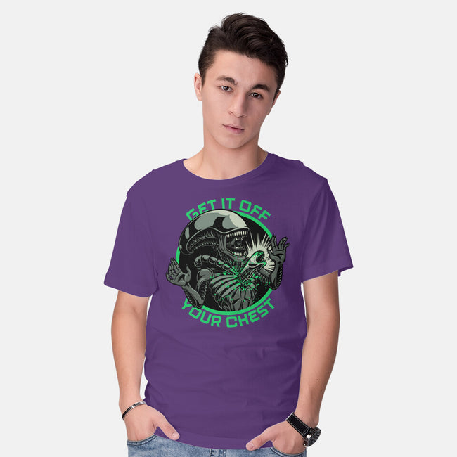 Alien Chest Therapy-Mens-Basic-Tee-Studio Mootant